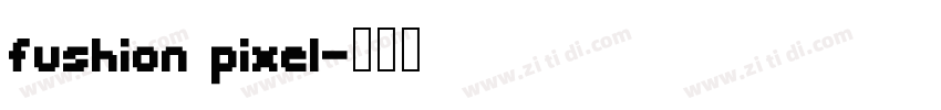 fushion pixel字体转换
